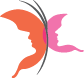 orange and pink butterfly